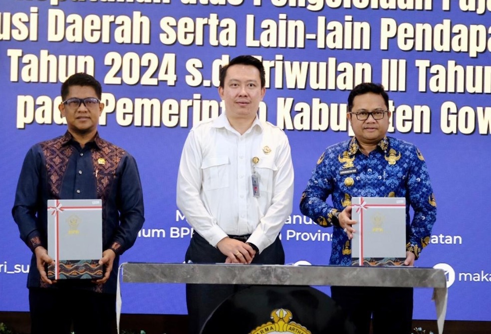 Pemkab Gowa Terima LHP Kepatuhan Pajak dan Retribusi dari BPK Sulsel