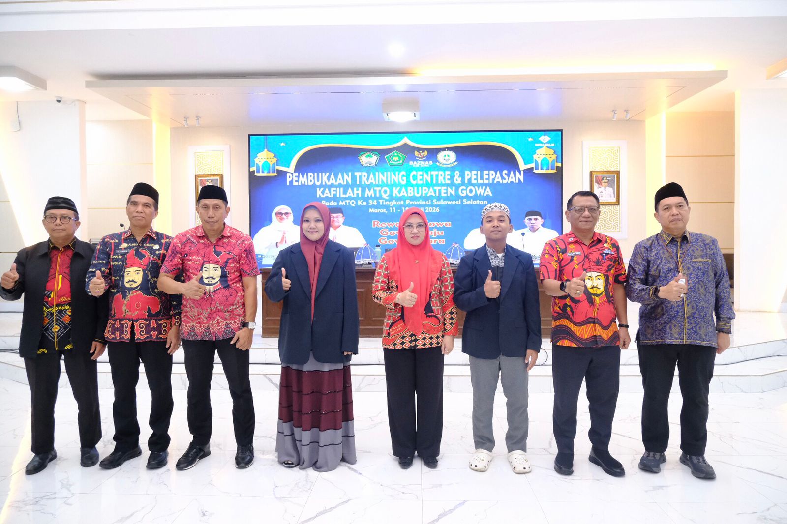Target Lima Besar, Bupati Talenrang Lepas Kafilah Gowa Pada MTQ Tingkat Sulsel