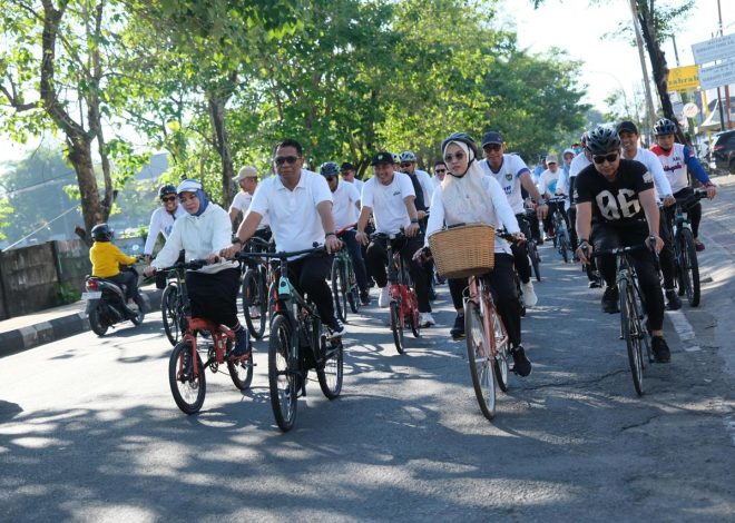Bupati Gowa Dorong Hemat Energi,Canangkan Gerakan Ayo Bersepeda