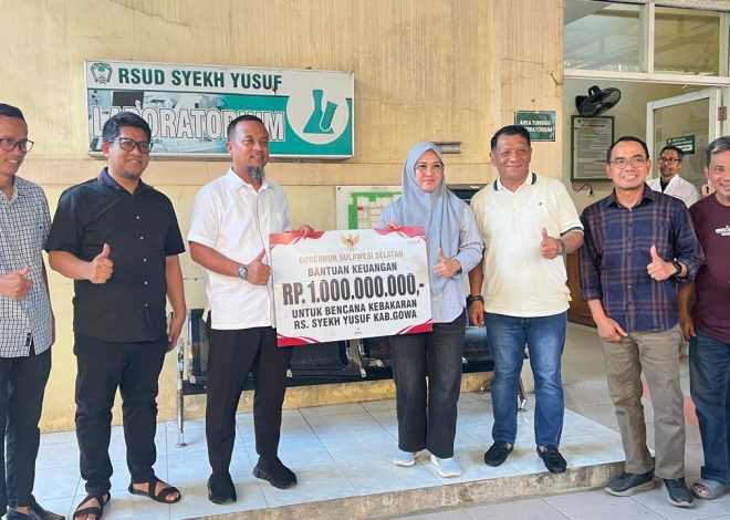 Bupati Gowa Terima Bantuan Percepatan Pemulihan RSUD Syekh Yusuf dari Pemprov Sulsel