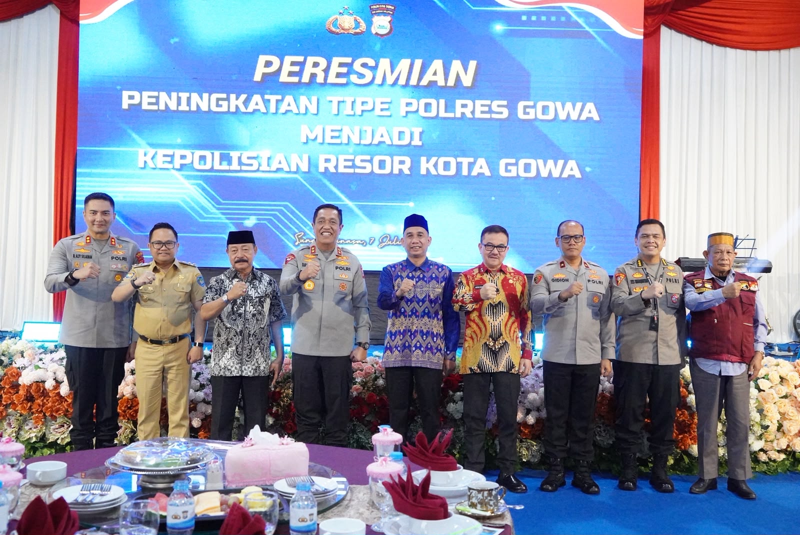 Resmi Menjadi Polresta, Wabup Gowa Harap Pelayanan Kepolisian Semakin Presisi