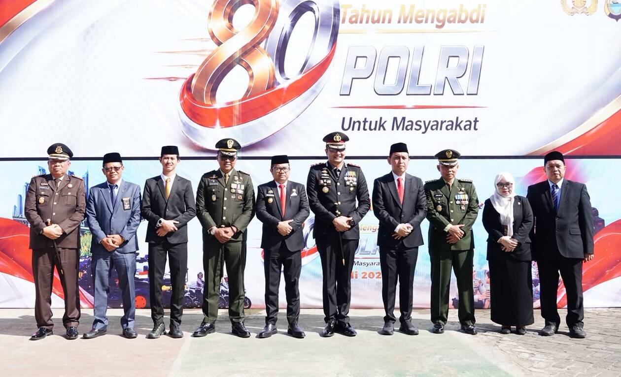 Upacara Hari Bhayangkara, Wabup Gowa: Bersama Kita Tingkatkan Kualitas Pelayanan, Keamanan dan Ketertiban Masyarakat